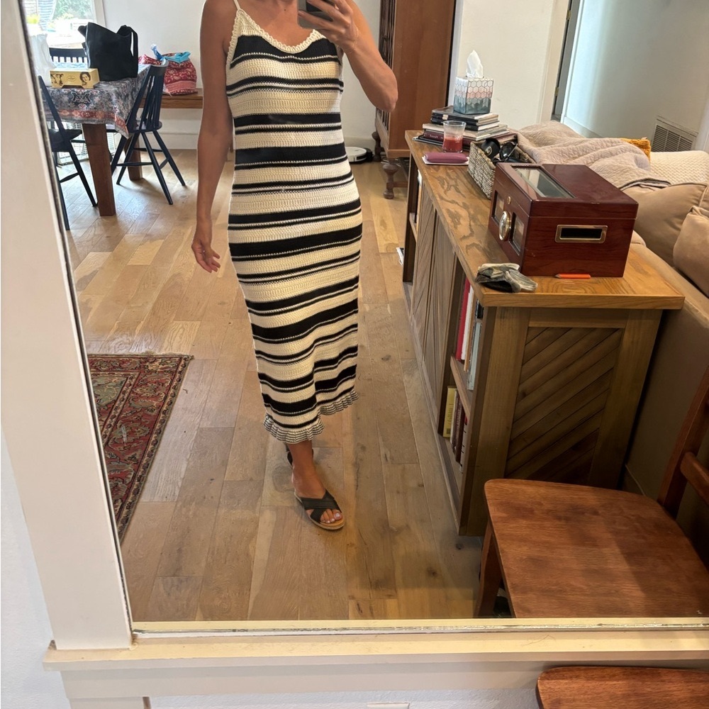 Crochet. Striped Summer Dress